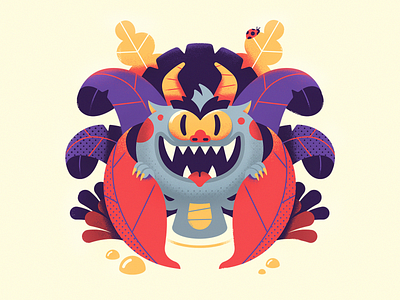 Imp character design creature forest illustration monster rpg swamp vector vector art