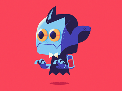 Botsferatu - Warmup #6 dribbbleweeklywarmup halloween icon illustration robot vampire vector warmup