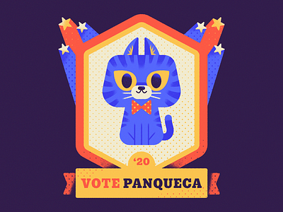 Panqueca '20 - Warmup #7 badge bowtie branding cat catalog cute design dribbbleweeklywarmup graphic design icon illustration logo president typography vector weekylwarmup