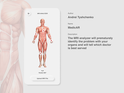 MedicAR - MRI Analyzer 3d animation android android app animation app ios ios app iphone medical mobile mobile app mobile design ui ui deisgn
