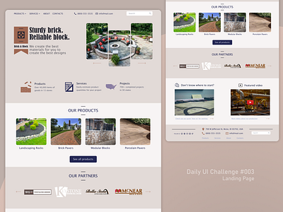 Daily UI #003 | Landing page