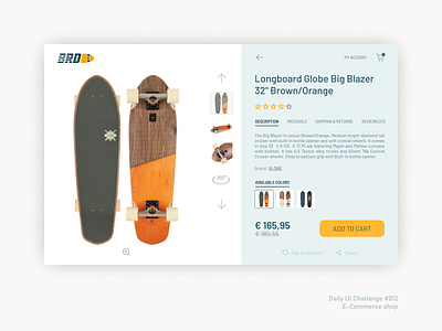 Daily UI #012 | E-Commerce shop