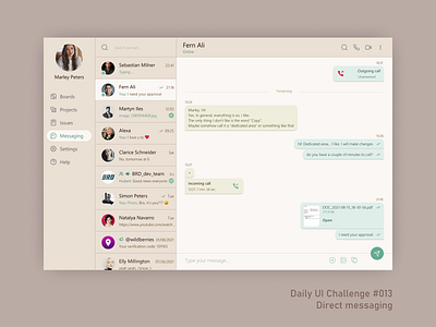 Daily UI #013 | Direct messaging