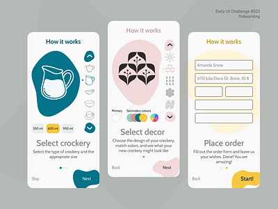Daily UI #023 | Onboarding