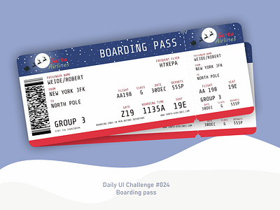 Daily UI #024 | Boarding pass