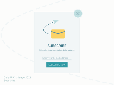 Daily UI #026 | Subscribe