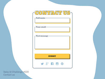 Daily UI #028 | Contact Us 028 contact form contact us daily ui 028 dailyui figma form send message