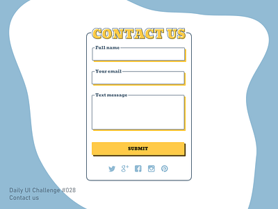 Daily UI #028 | Contact Us