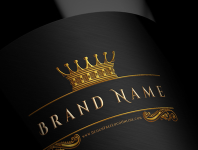 Luxury Crown Logo Design by Design Free Logo Online on Dribbble