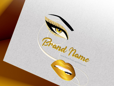 Create a makeup logo design by Design Free Logo Online on Dribbble