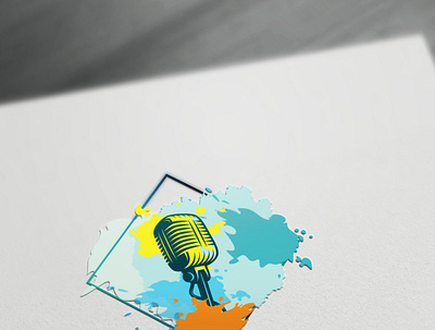 creative microphone logo logo design logo maker mic logos podcast logo radio logo