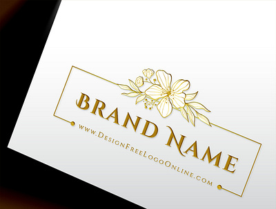 Design a Flowers Logo floral logos flowers logo logo design logo maker wedding logo