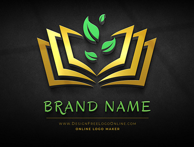 Trendy leaf book logo brand book logo design education brand logo logo design logo maker