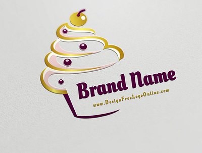 Design a hand-drawn cupcake logo bakery logo baking logos cupcake logo food logo