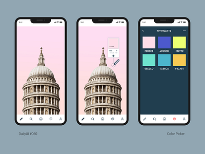 DailyUI 060 Color Picker color picker daily 100 challenge dailyui dailyuichallenge ui ux