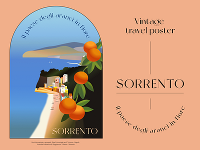 Vintage travel poster Sorrento