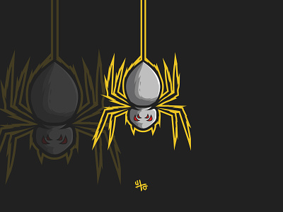 Spider animation art branding design graphic graphic design illustration logo minimal spider ui vector