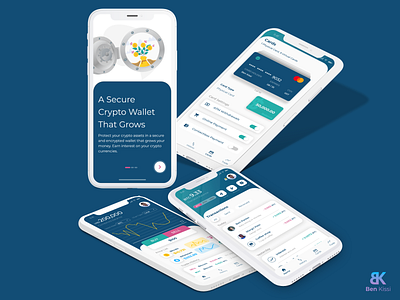 Crypto wallet presentation crypto crypto wallet cryptocurrency design mobile app design ui uiuxdesign ux