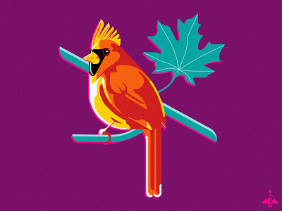 Daily Doodle - Colorful Bird adobe illustrator bird contrast daily art daily doodle flat design flat designs geometric illustration inspiration orange pink red stylized turquoise vector vector illustration vectorart yellow