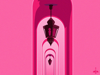 Daily Doodle Exercise - Fuchsia Archway adobe illustrator contrast daily art daily doodle daily illustration daily vector design digital illustration flat flat design gradients lamps limited palette minimalism minimalist monochrome product design vector vector illustration