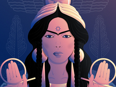 Goddess Ereshkigal - "MoonSpark Goddesses collection" - NFT art