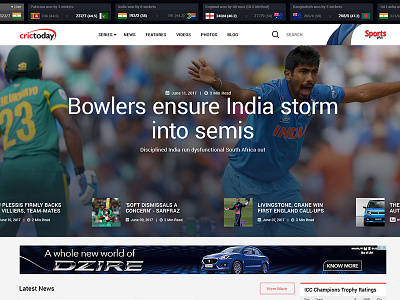 Crictoday Homepage