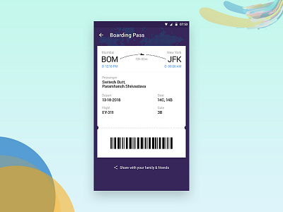 Check-in and seat selection process of booked flight