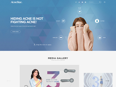 Acne Removal UI/UX Homepage Design design illustration ui uiux user experience user interface