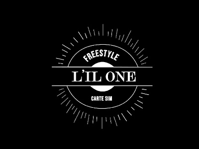 Logo for the rapper LIL'ONE branding design designer graphic graphicdesign illustration illustration art illustrator logo logo design rap rapper typography vector