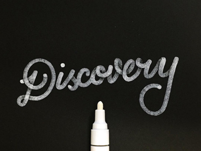 Discovery lettering line mono paint pen shading type width