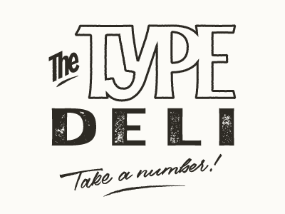 Type Deli custom lettering logo type typography