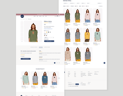 Online shop - Squeaky clothing clothing ecommerce figma filters product product detail typography uiux web design