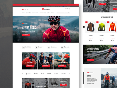 Cycling e-commerce website