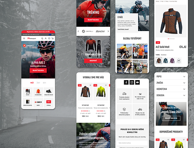 Cycling e-commerce website - mobile version bike clothes cycling e commerce fashion figma nature typography ui ux