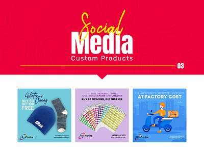 Custom Products Social Media