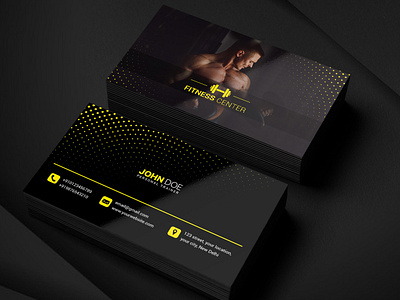 Gym Business Card body builder business card business card design fitness fitness business card fitness center fitness center business card gym gym business card gym equipment gym personal trainer personal trainer
