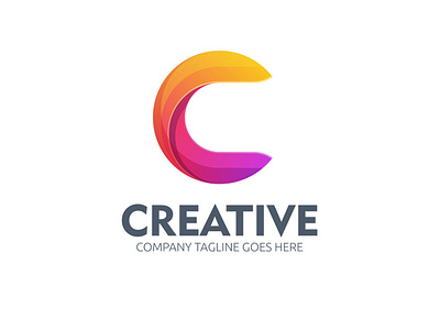 Creative C Letter Logo 3d brand branding c color colorful company corporate creative design icon illustration illustrator letter letters logo mobile ui vector