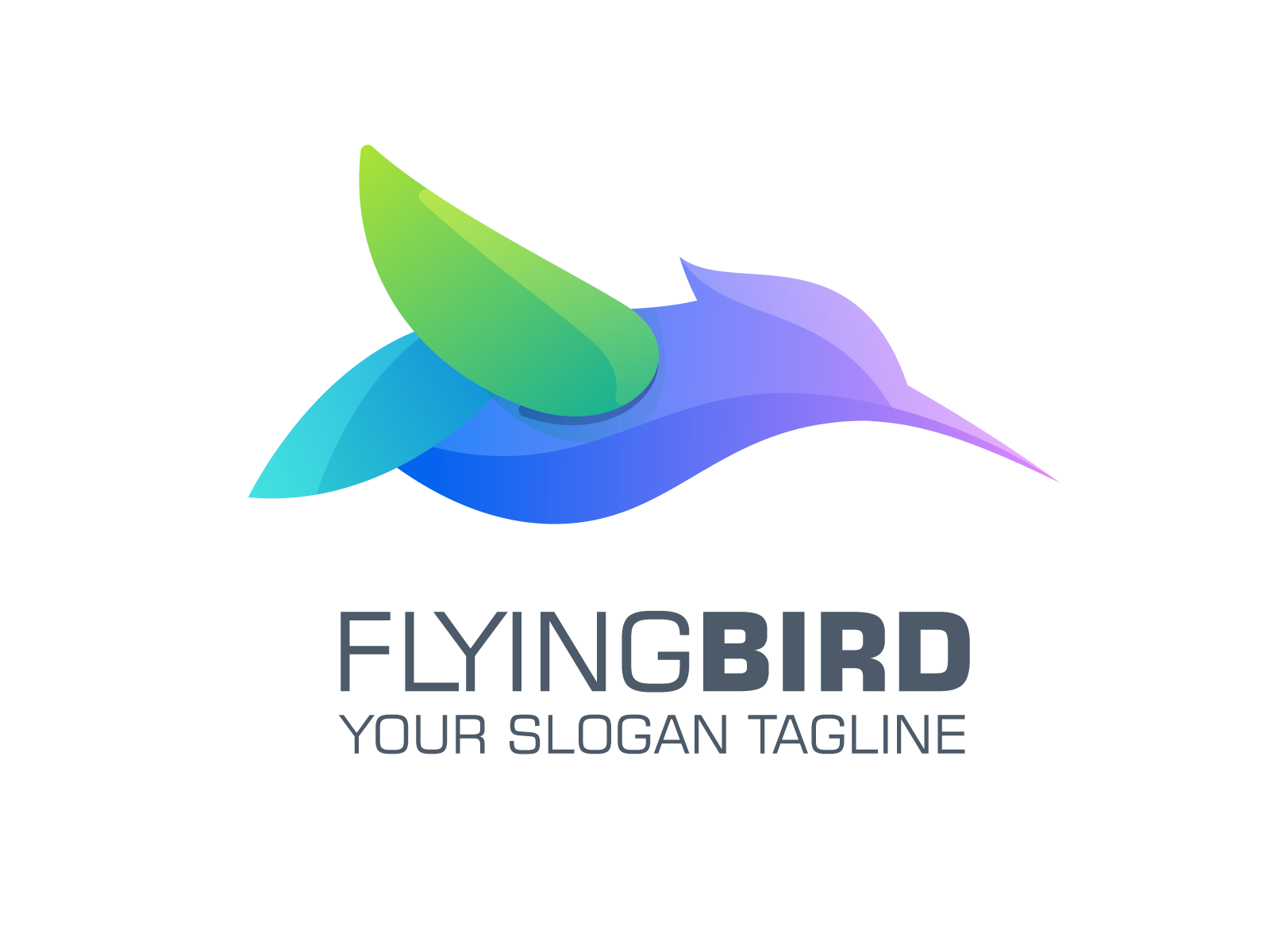 Bird logo, flying bird icon, business concept logo. - Stock Image -  Everypixel