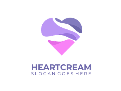 HeartCream Logo Design