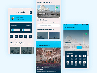 Eramasjid App Redesign interface design mobile app ui design