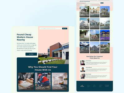 Property Web Landing Page indonesia landing page property web design ui design web design
