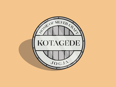 Kotagede Silver adobe illustrator coin design flat flat design graphic design icon illustration minimal vector