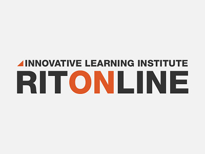 RIT Online Logo dwaiter innovative institute learning logo mark online rit ui ux web