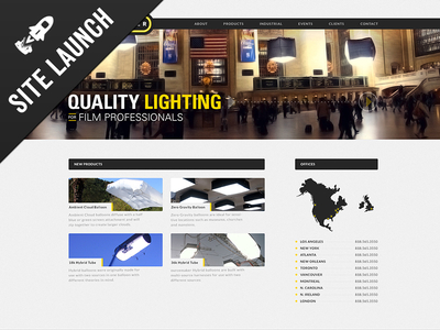 Sourcemaker Homepage film interface lighting ui ux web website