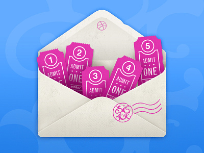 Dribbble Invite Giveaway admit competition design dribbble dumbwaiter free invite one prize shot ticket