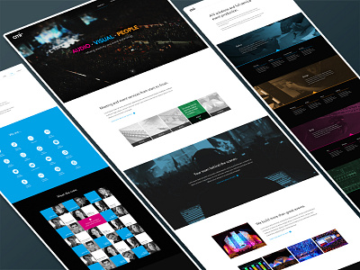 CMI AV Website audio av cmi design events homepage production site ui ux visual website