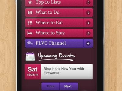 FLVC Mobile flvc home iphone mobile ui website