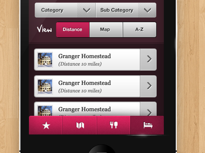FLVC Mobile Listing flvc home iphone mobile ui website