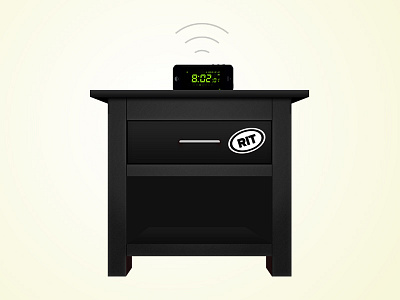 RIT Nightstand + Alarm Clock alarm clock nightstand rit