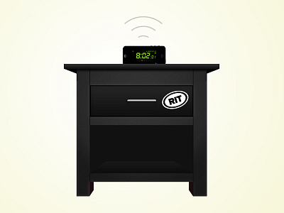 RIT Nightstand + Alarm Clock